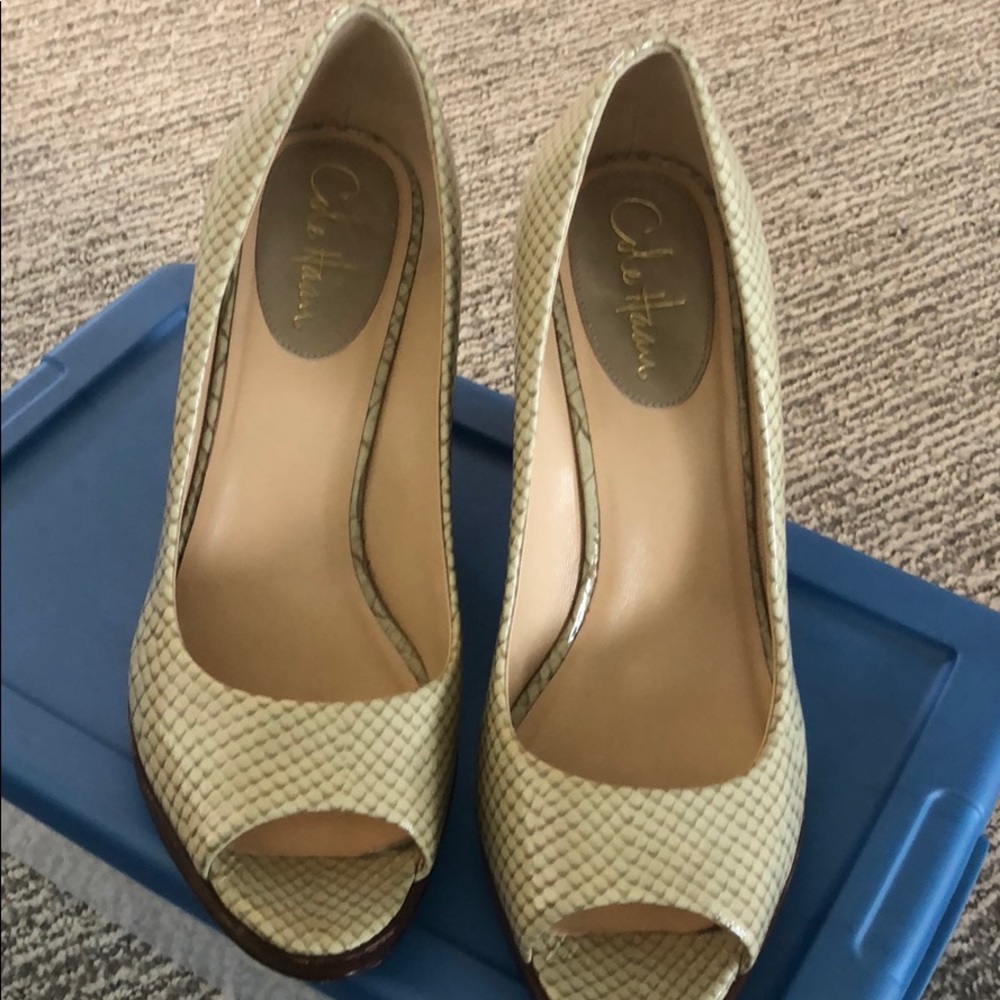 Women’s Cole Haan wedge peep toe heels